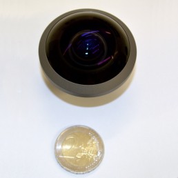 Entaniya 220 M12 lens with coin