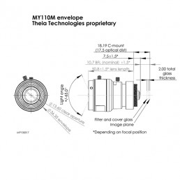Theia Technologies MY110M lens drawing