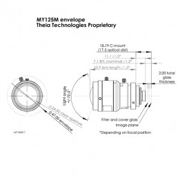 Theia Technologies MY125M lens drawing