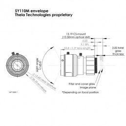 Theia Technologies SY110M lens drawing