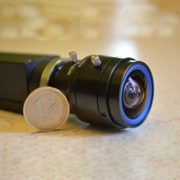 Theia SL410M varifocal lens on camera